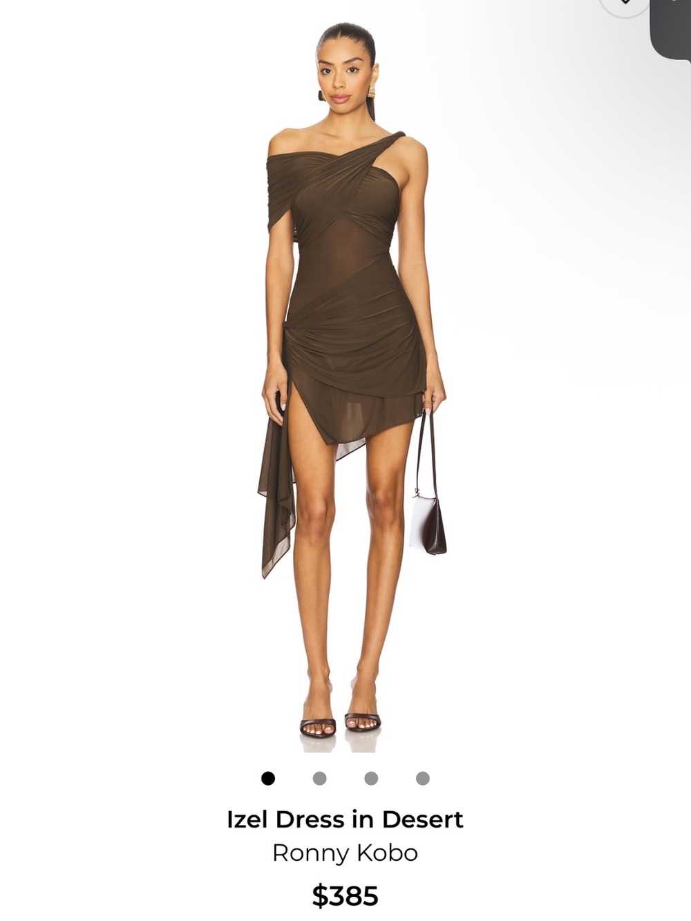 Brown mini dress